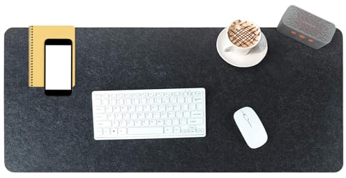 Schreibtischunterlage Filz, Filzunterlage Schreibtisch, Tischunterlage Schreibtisch, Tischläufer aus Filz, Schreibtischs Unterlagenmatte, 40 x 90 cm