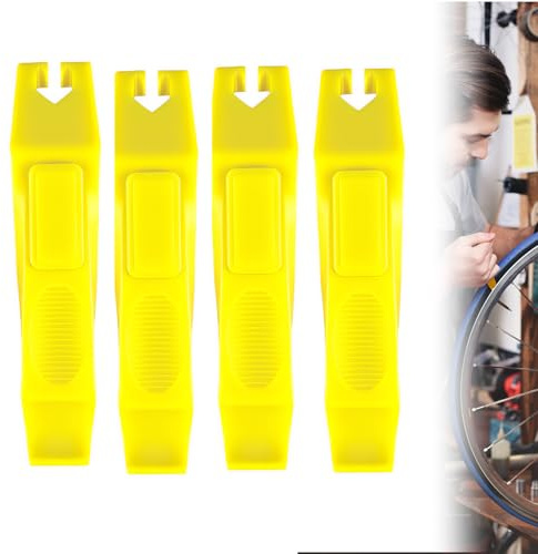 4PCS Bicycle Tire Lever, Bike Tire Lever Portable Rim Repair Tools Accessories for Bicycle Wheel Maintenance and Adjustment Strong Tyre Non-Slip Labor-Saving Suitable for Mountain and Road Bikes Tyre
