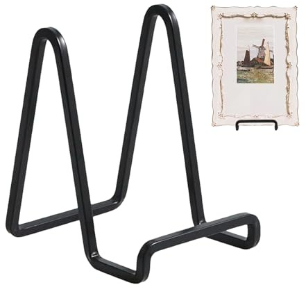 Supports Pour Assiettes De Présentation 15 Cm, Support Pour Plateau, Étagère En Tôle, Support Pours Photo De Bureau, Chevalet En Fer Noir Pour Cadre Photo Bouclier Bol Disque Décoration D'intérieur