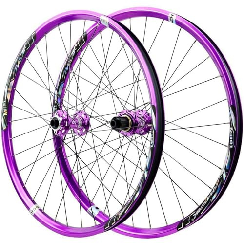 SXSHEYS Ruote MTB da 26, 27,5 e 29 Pollici, Freni a Disco, Perno Passante, mozzi con Cuscinetti, Cassetta da 8, 9, 10, 11 e 12 velocità, Cerchi Anteriori e Posteriori per Mountain Bike.