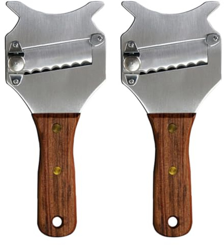 DIYEAH Affettatrice per Tartufi in Acciaio Inox 2 Pezzi Grattugia per Formaggio e Cioccolato Leggera e Compatta Utensile da Cucina Resistente e Portatile per Uso Domestico