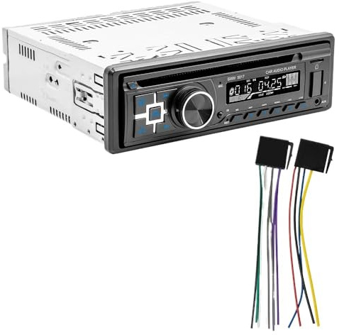 Lettore CD/VCD/DVD 1Din FM TF AUX USB AI Vioce BT Autoradio Uscita video RCA RDS for universale(SWM 5015)