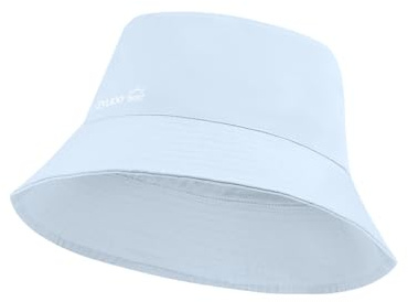 Zylioo Vändbar hinkhatt, överdimensionerad kylande resehatt, dubbelsidig sommarhatt för män kvinnor, strand solhatt, Ljusblå, XL-XXL