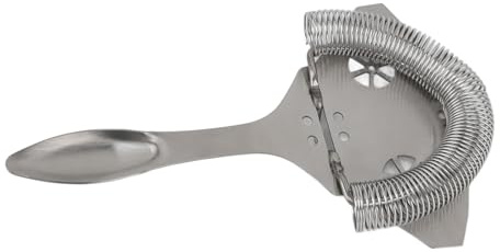 EMUKOEP Colino da Cocktail Colino per Ghiaccio Filtrante Efficace in Acciaio Inossidabile per Utensile per Miscelazione Professionale per Bar di Casa (Colore originale)