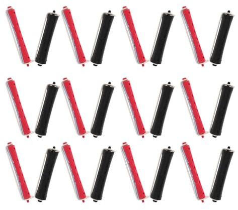 GALPADA 24pcs Plastic Perm Rods for Hair Curling Lightweight Cold Resistant Hair Curlers for Salon Use and Travel, Professional Small Curl Wave Rollers for Easy Storage and Styling