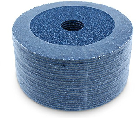 BHA Zirconia Resin Fiber Sanding and Grinding Discs, 4.5” x 7/8”, 36 Grit - 25 Pack