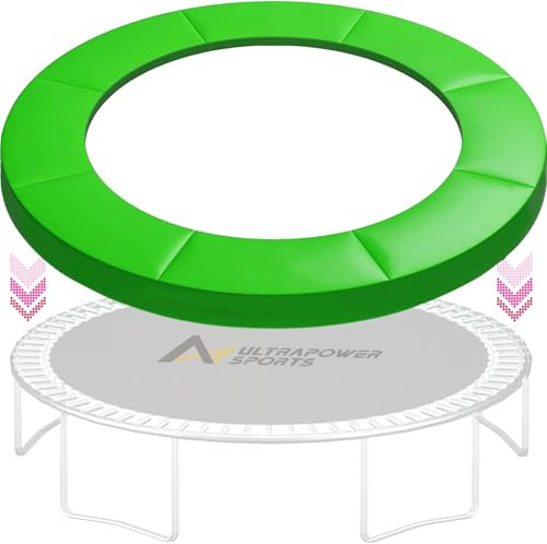ULTRAPOWER SPORTS Federabdeckung Randschutz Randabdeckung für Trampolin 366cm – 8Stangen Rahmenpolsterung Bunt PVC - UV beständig