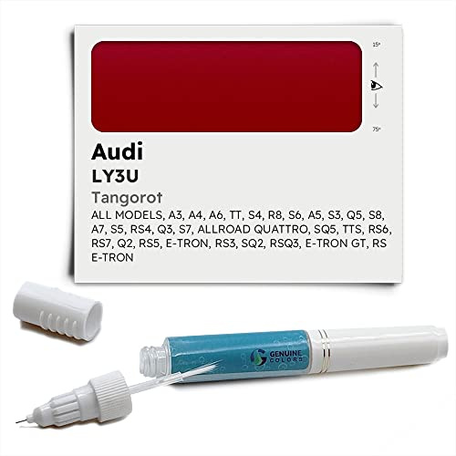 Genuine Colors Lackstift TANGOROT LY3U für Audi Rot A3 A4 A6 TT S4 R8 S6 A5 S3 Q5 S8 A7 S5 RS4 Q3 S7 ALLROAD Quattro SQ5 TTS RS6 RS7 Q2 RS5 E-TRON RS3 SQ2 RSQ3 GT RS