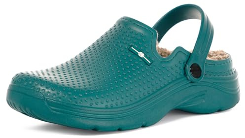 Zuecos Invierno Zapatillas Casa Mujer Hombre | Forro Pelusa Caliente Pantuflas, Impermeable, Confortable, Interior Al Aire Libre