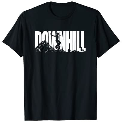 Downhill Monowheel Einrad Fahrerin Rad Zirkus Radsport T-Shirt