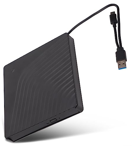 Zunate Externes DVD-Laufwerksgehäuse, Bis zu 5 Gbit/s Hohe Übertragungsrate, Abnehmbares USB3.0-USB2.0-Laptop-Gehäuse für Optisches Laufwerk für 12,7 Mm/9,5 Mm SATA DVD RW-Laufwerk