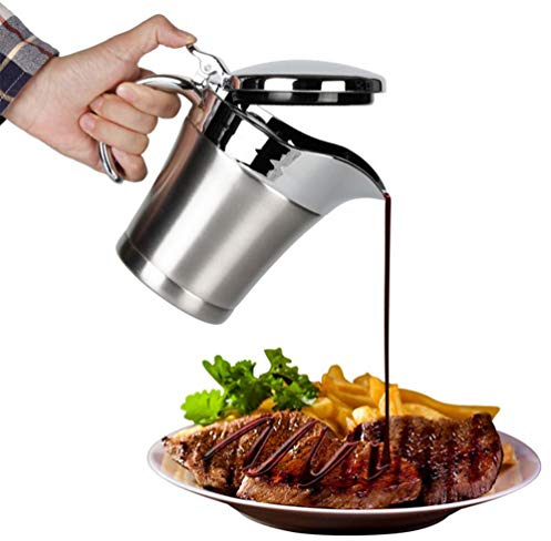 Gatuida Stainless Steel Dispenser Bottle Large Capacity Food-grade Material for Kitchen Bbq and Outdoor Cooking