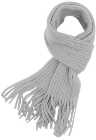 RARITYUS Kids Knitted Scarf Fashion Solid Color Toddler Soft Warm Scarves Neck Warmer Winter for Girls Womens