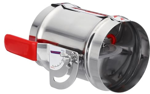 PATIKIL HVAC Duct Manual Volume Backdraft Damper, 4 Inch, Airflow Ducting Branch Vent Damper Air Control Valve, Adjustment Handle Stainless Steel, for HVAC