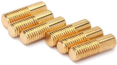 Toyvian Goldene Humbucker Befestigungsschrauben aus Eisen und Stahl 6 Stück Installieren Langlebig Größe ca 1,75x0,5x0,5cm Geeignet für Gitarrenzubehör