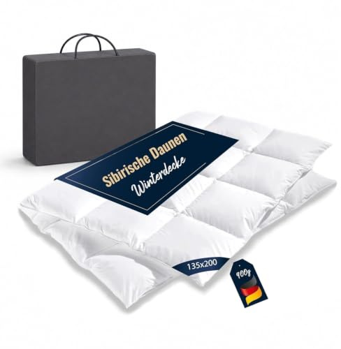 Daunendecke sibirische Daunen Bettdecke Daunenbett 135x200 900g