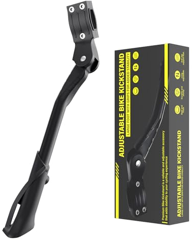 Priksia Fahrradständer 24-29 Zoll, Höhenverstellbar Fahrrad Ständer, Universal Fahrrad Seitenständer für Mountainbike, Ebike, Trekkingrad, Citybikes, Pendlerfahrräder