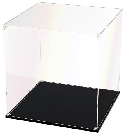 DOFOPO Acryl Vitrine Schaukasten Selbstmontage Klar Acrylbox 35 x 35 x 35cm