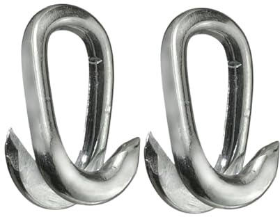 Falsa Maglia per Giunzione di Catene, Connettore Catena, Accessorio per Unire Catene, Ricambio Catena, Attacco Catena Resistente (Ø 6 mm. - 2 Pezzi)