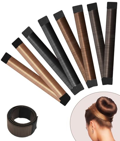 Magic Bun Makers 4 Pcs, Professional Hair Bun Maker-Donut Hair- Perfect Hair Bun Maker-Ballet Bun Maker-Easy Bun Hair Tool-Kids Ballerina Bun-Shaper Bun Hair Tool (Mixed)