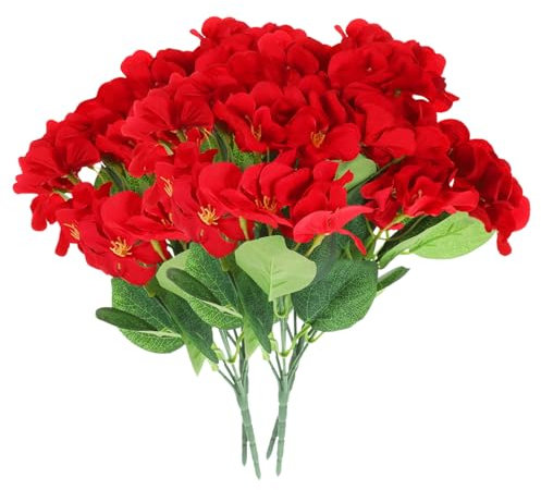 CORHAD Künstliche Blumenornamente 4 Stück Seidenbündel Lebensechte Blumendekoration Für Zuhause