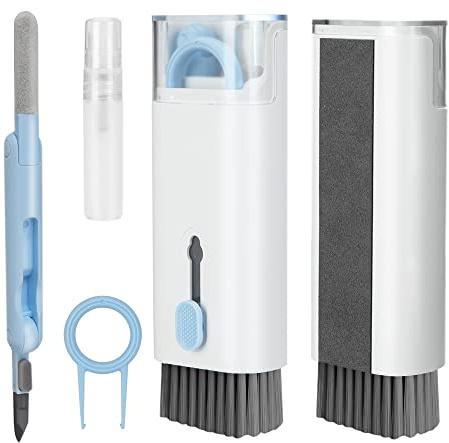 Tunejoy Kit de Limpieza de Teclado Kit de Limpieza de Electrónica con Cepillo para Teléfono Ordenador Portátil Auriculares 7 en 1