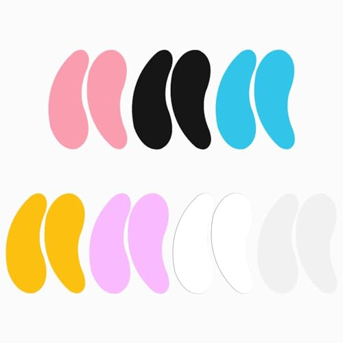 7 Paires Sous Patchs Masque Yeux, Patchs Anti-Rides Yeux, Patchs Yeux Silicone, Patch oculaire Anti-Fatigue, Patchs Gel Sous Yeux, Convient pour Apaiser Fatigue Oculaire Rides Etc (Sept Couleurs)