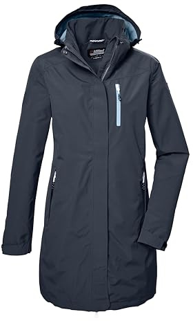 killtec Damen Funktionsparka/Parka mit abzippbarer Kapuze KOS 30 WMN PRK, deep water, 50, 42918-000