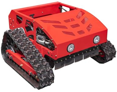 Cortacésped robótico, cortadora de césped Robot Inteligente, máquina de eliminación de Nieve de Control Remoto de Todo Terreno, Arranque eléctrico, Ajuste de Altura, rastreador de Escalada Anti-Skid
