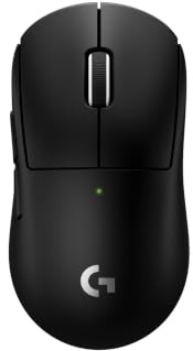 Logitech G PRO X Superlight 2c kabellose Gaming-Maus, 60 g Pro-Grade-Maus mit 5 programmierbaren Tasten, 44K-DPI-Sensor, 8.000 Hz Signalrate, USB-C-Ladefunktion für PC/Mac - Schwarz