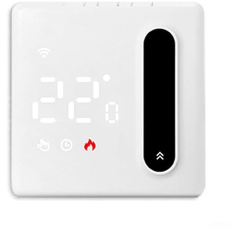 Thermostat intelligent pour contrôle du chauffage avec intégration d'applications et support utilisateur complet (électrique 16 A)