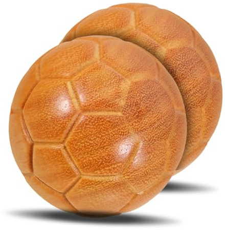 WRITWAA 2pezzi Palline Cinesi Per Esercizi Manuali Design Ispirato Pallone Da Calcio Dimensione Per Fitness Massaggio e Rilassamento