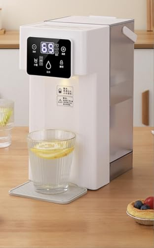 Instant Hot Water Dispenser - Countertop with Filter & Safety Lock 3L/101.44oz 3s Quick Heating 12 Variable Temperatures 1500W White