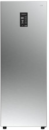 VOK Frigorífico de Una Puerta de Kimchi 121L | Frigorífico Compacto Inox | Rango –20 °C a +12 °C, Precisión 0,1 °C, No-Frost, 4 Funciones, Clase Energética E