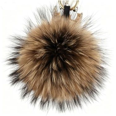 SMTCM Pom Pom Schlüsselanhänger 1 Stück Plüsch Bommel Anhänger Fellball Ornament Fellpompon Taschenanhänger Plüschbälle Fellbommel für Mädchen Damen Handtasche Auto Handy Schlüssel Dekoration