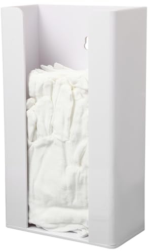 LIFKOME Acrylic Glove Box Holder Wall Mount Gloves Box Holder and Tissues Space-saving Dispenser for Home and Kitchen Storage