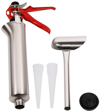 Pistola de cemento para pared de costura, pistola de mortero de acero inoxidable con boquilla recta, pistola de costura, jeringa de hormigón, cemento, pared, pistola de costura, bomba de mortero de