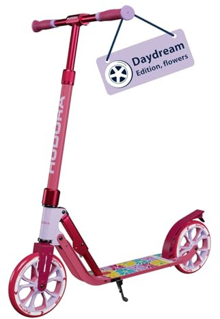 HUDORA BigWheel 205 Advanced Scooter - Daydream-Edition - für bis zu 100kg - Höhenverstellbarer & zusammenklappbarer Tretroller - Kick-Scooter für Kinder/Jugendliche & Erwachsene