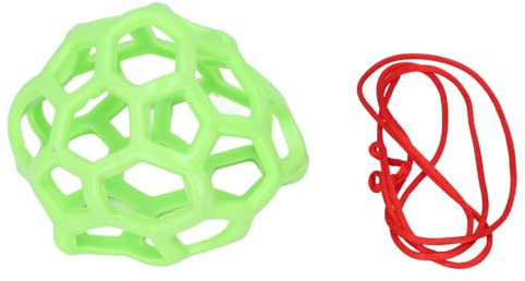 Dpofirs Palla da Appendere per Cavalli, Giocattolo da Masticare e Mangiatoia per Fieno per l'intrattenimento con Design Altalena per Stalla e Casa (GREEN)