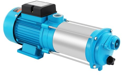 Pompe à eau centrifuge 2850 tr/min Pompe à eau domestique 2500 W Pompe haute pression Hauteur de refoulement 110 m Pompe centrifuge Hauteur d'aspiration 10 m Pompe de jardin Pompe à eau pour