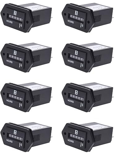 Tuminsi 8X Contador del Medidor de Horas Electromecanico AC100-250V