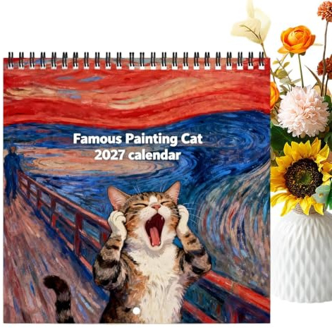 Calendrier Mural Planificateur Mensuel Personnel Artistique à