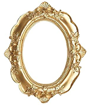 BESPORTBLE Vintage Bilderrahmen Harz Golden Verzierte Strukturierte Ovale Desktop-Fotorahmen Fotorahmen Schmuck Display Rahmen Home Dekoration