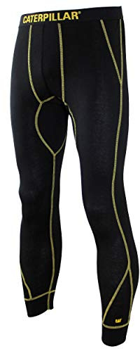 Caterpillar Pantalon térmico, Absorción Humedad, Cálido, Cómodo, Tela (Negro, L)