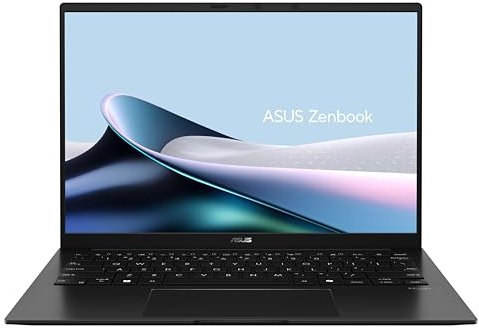 ASUS Zenbook 14 OLED OLED UM3406GA-QD068W Copilot+ PC - Ordenador Portátil 14 WUXGA (AMD Ryzen AI 7 445, 16GB RAM, 512GB SSD, Radeon 840M, Windows 11 Home) Negro Jade - Teclado QWERTY español