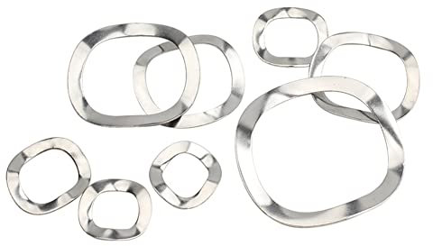 CONPHERON Wellenscheibe, Federscheiben Wellenfederscheibe aus Edelstahl A2, M19x25x0.3mm, 40 stück