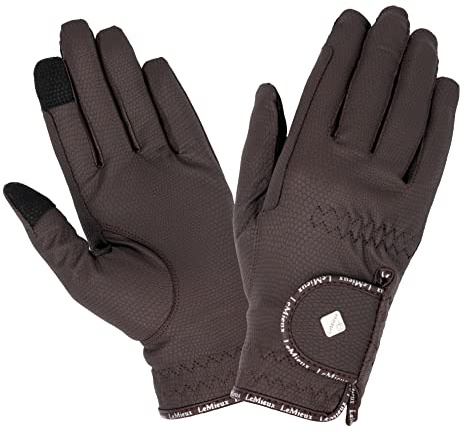 LeMieux Unisex Classic Leather Riding Gloves - Breathable - Touch Screen Compatible