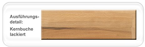 expendio Esstisch Bennet Verschiedene Varianten Holztisch Wangentisch Eckbanktisch Massivholztisch, Holzart:Kernbuche lackiert, Größe:130 x 90 cm