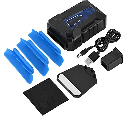 Ventiladores de refrigeración para Computadora Portátil | Gaming Enfriador de Computadora Portátil con Detección Auto, Radiador Inteligente Portátil Antideslizante de Doble Cara