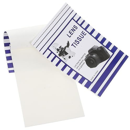 Lurrose Lens Tissue Paper 100 Pack Dust-Free Camera Lens Cleaning Paper for Microscope Glasses Lcd Screens Monitors and Cd Dry Wipes for Daily Electronics Care